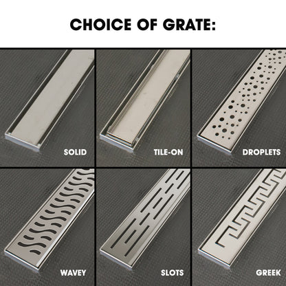 Split-Design Linear Wetroom Shower Trays