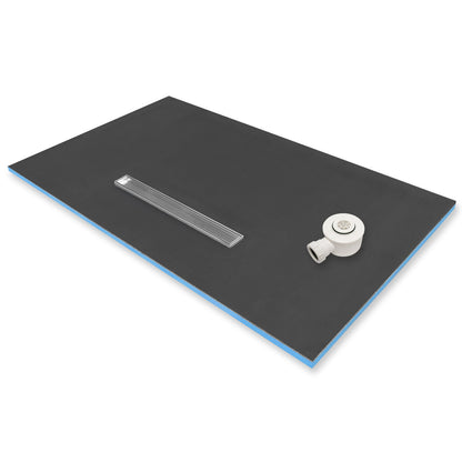 Linear Wetroom Shower Trays with Longside Drain Position