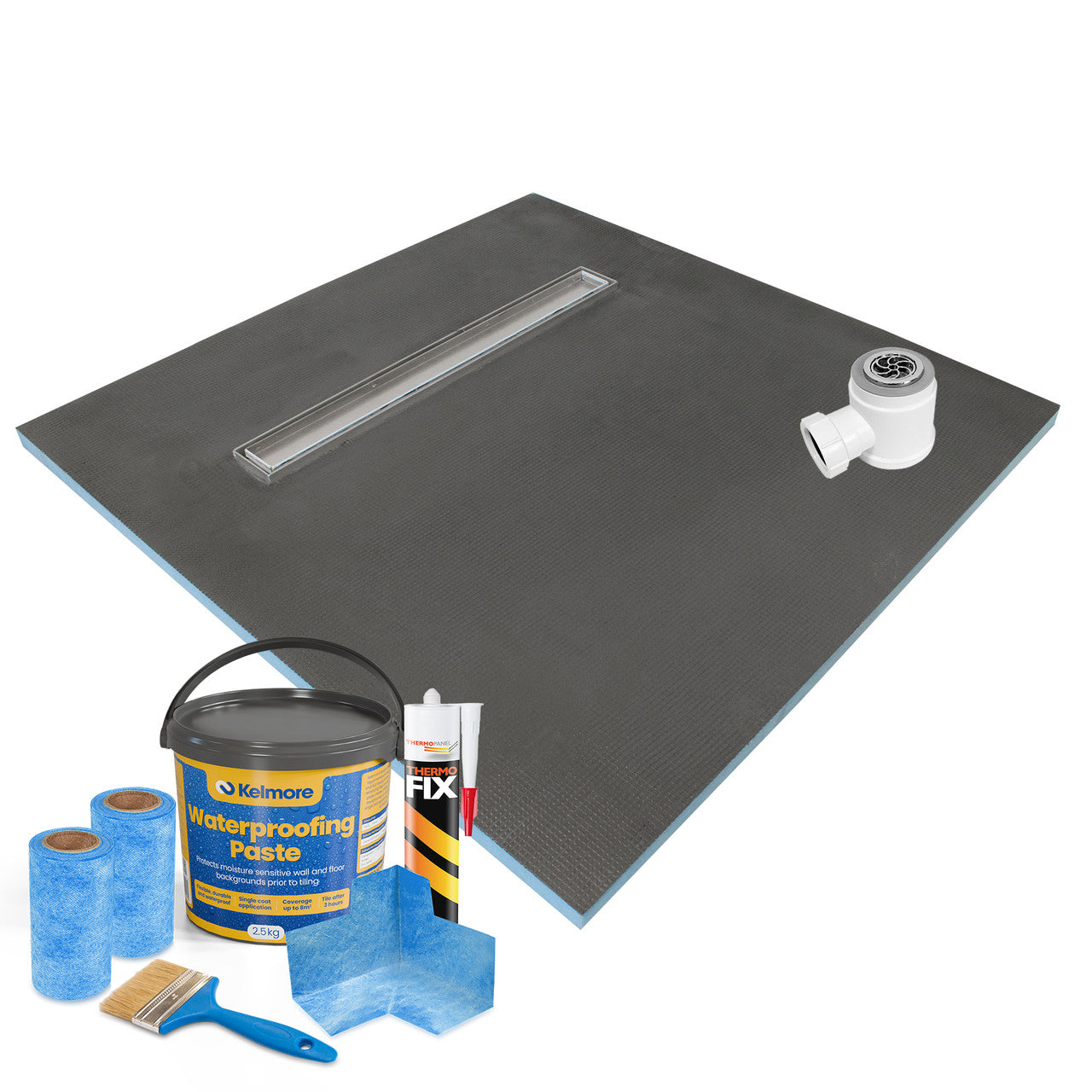 Linear Wet Room Shower Trays (30mm Thickness) - Sirra