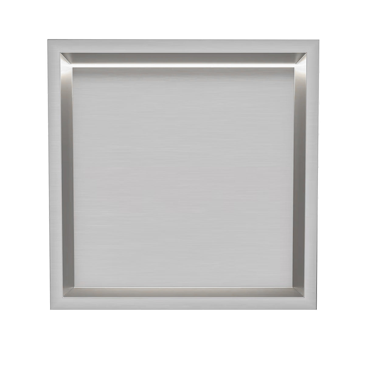 Thermopanel Brushed Steel LED Shower Niche | Stainless Steel Recessed Wall Niche