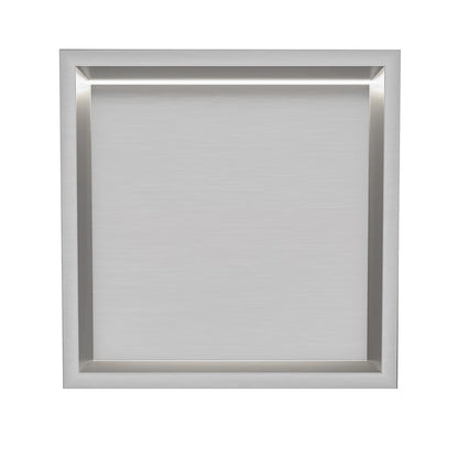 Thermopanel Brushed Steel LED Shower Niche | Stainless Steel Recessed Wall Niche