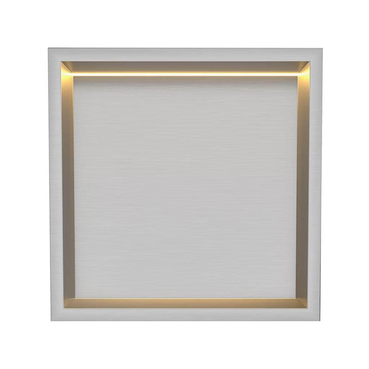 Thermopanel Brushed Steel LED Shower Niche | Stainless Steel Recessed Wall Niche