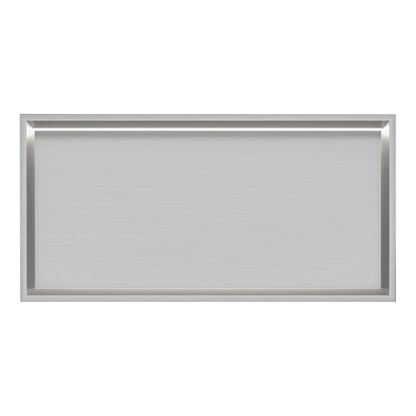 Thermopanel Brushed Steel LED Shower Niche | Stainless Steel Recessed Wall Niche