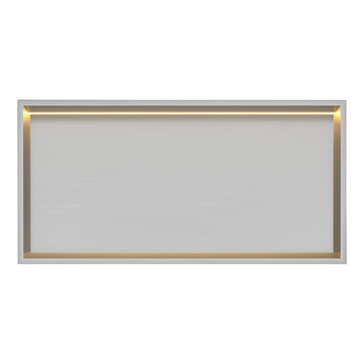 Thermopanel Brushed Steel LED Shower Niche | Stainless Steel Recessed Wall Niche