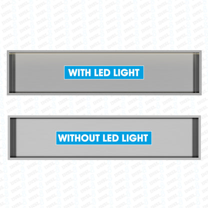 INSL8 Stainless Steel Brushed Steel Shower Niches – Shelved & Standard Options | With or Without LED Lighting