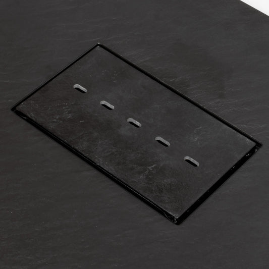 Black SMC Drain Cover with Holes