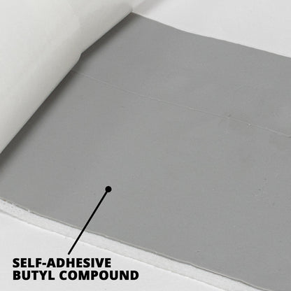10m X 100mm Self Adhesive Butyl Waterproof Reinforcement Tape Fleece Coated
