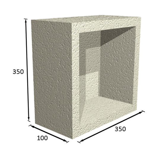 Abacus Waterproof Recessed Storage Unit - 350 x 350 x 100mm