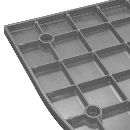 Thermopanel SMC Slate Effect Corner Shower Tray - Grey