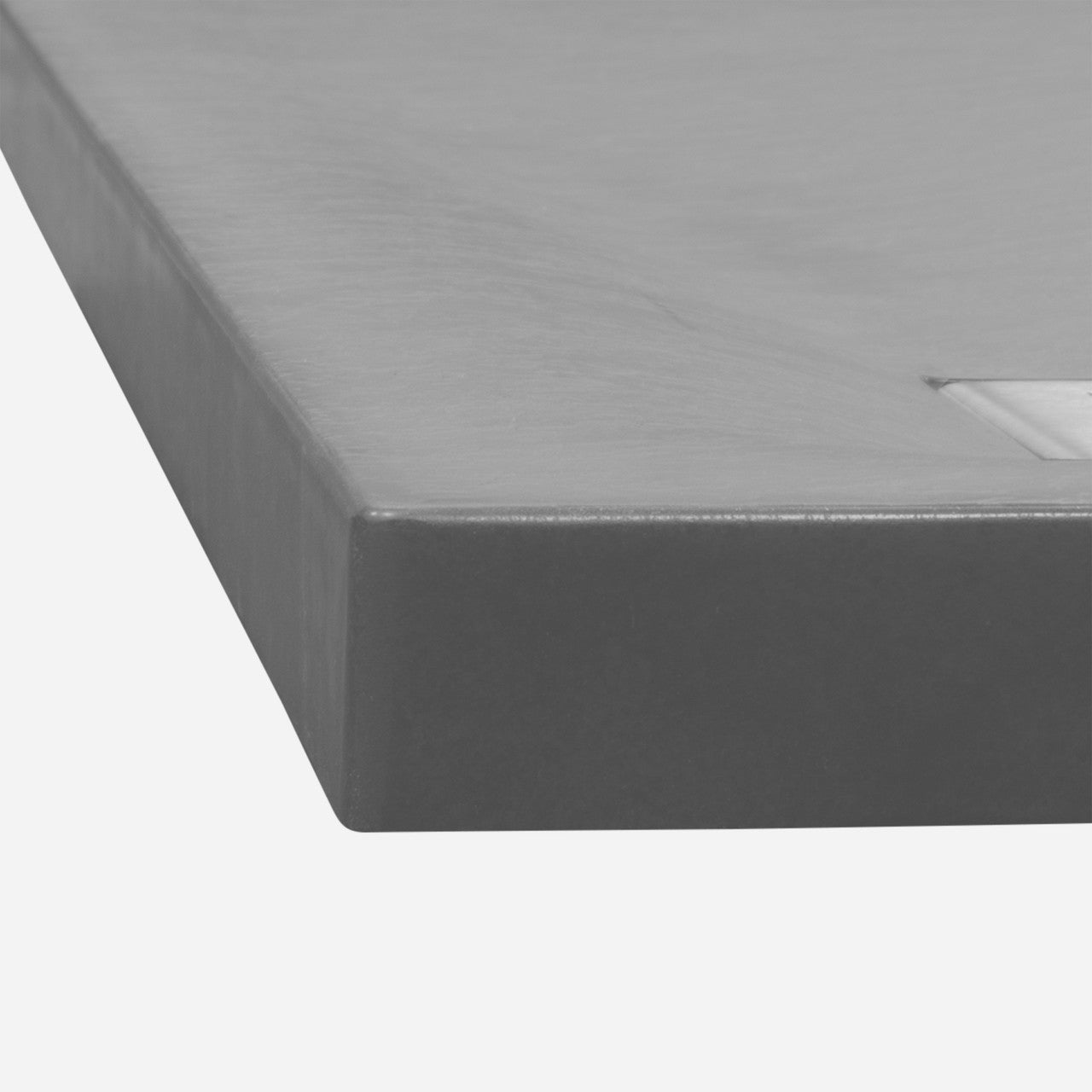 Thermopanel SMC Slate Effect Corner Shower Tray - Grey