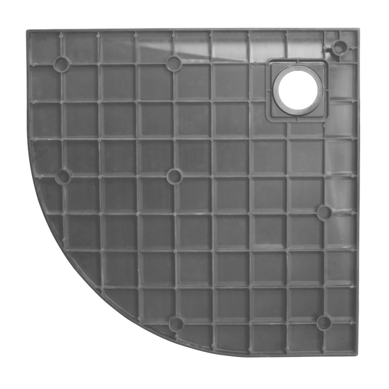 Thermopanel SMC Slate Effect Corner Shower Tray - Grey
