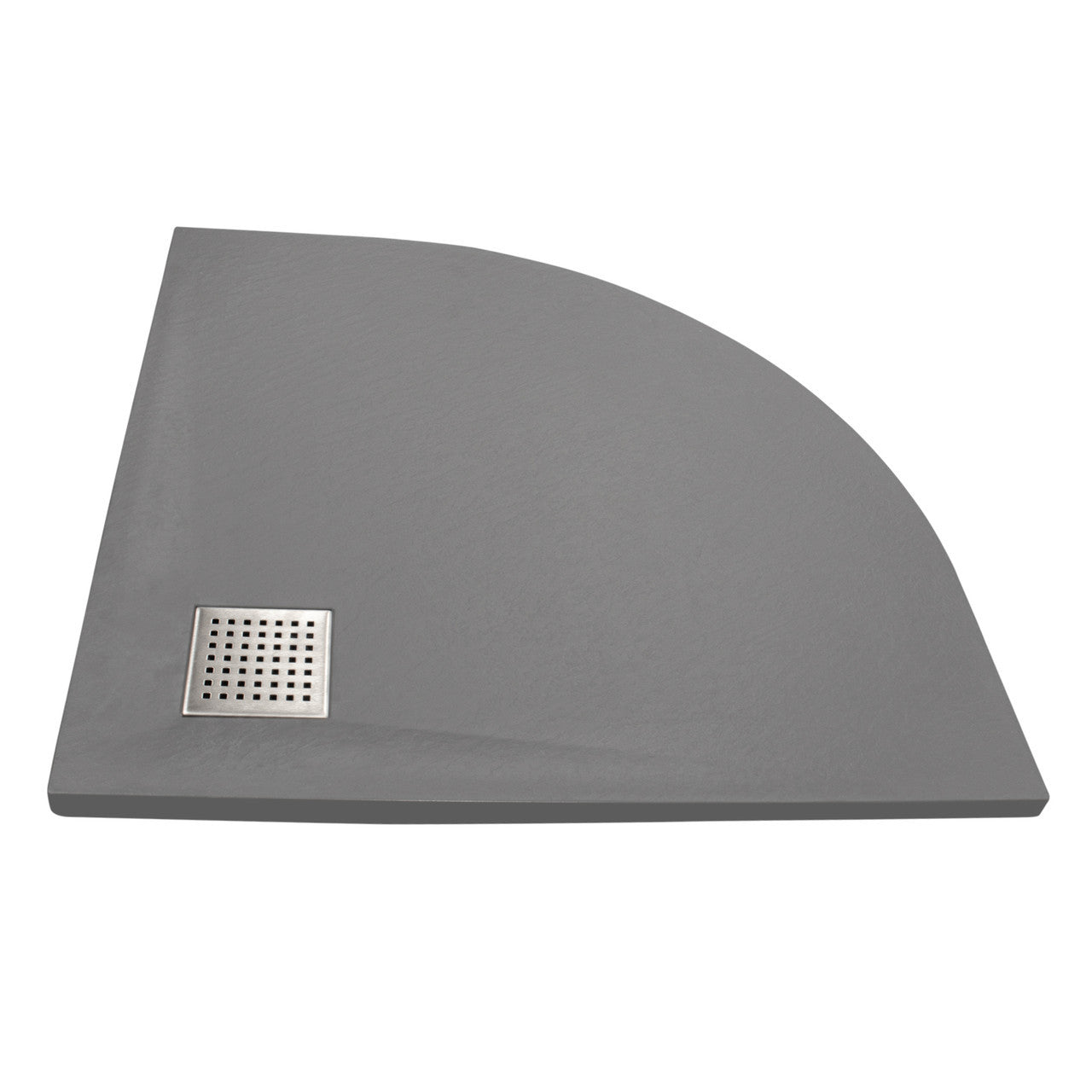 Thermopanel SMC Slate Effect Corner Shower Tray - Grey