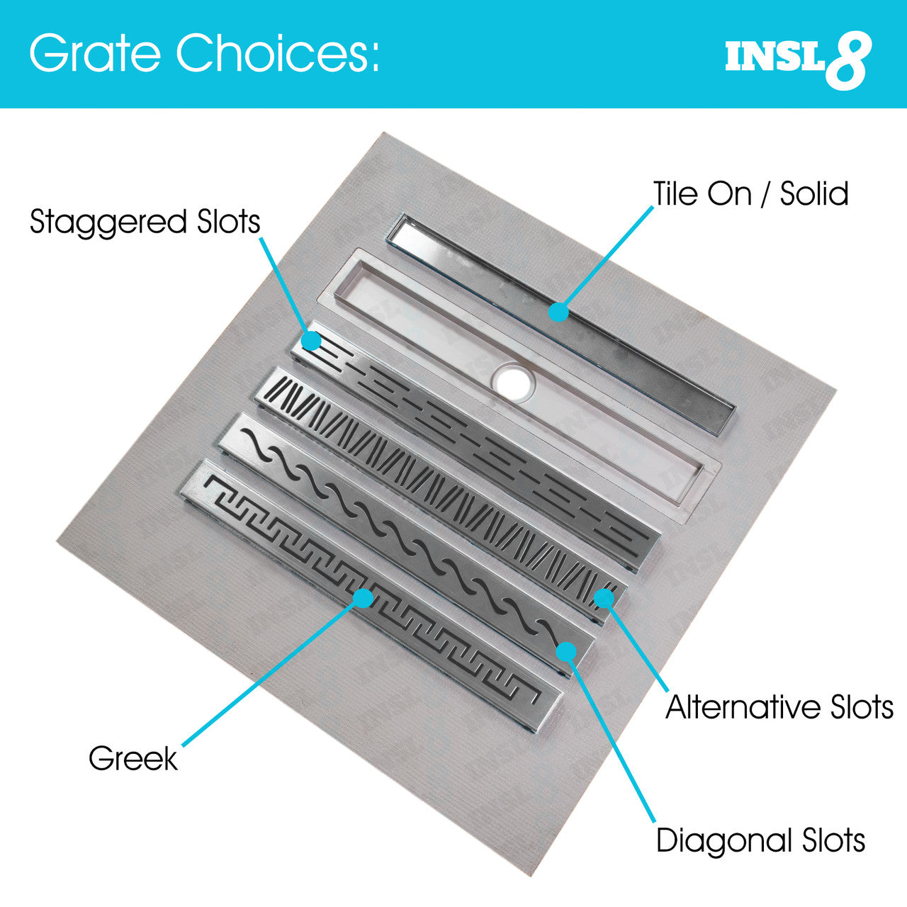 INSL8 Linear Wetroom Shower Trays (ISF-LINEAR)