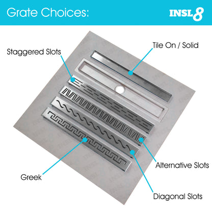 INSL8 Linear Wetroom Shower Trays (ISF-LINEAR)