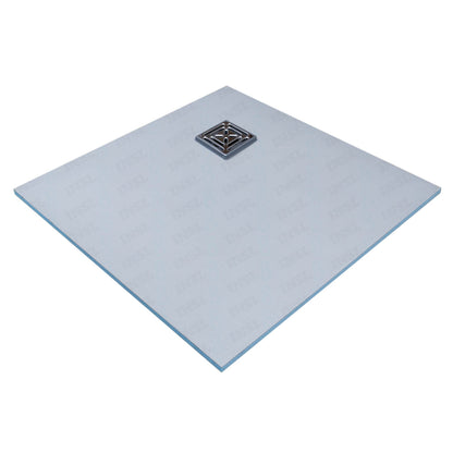 INSL8 Square Drain Wetroom Tile On Shower Trays - Corner Drain Position
