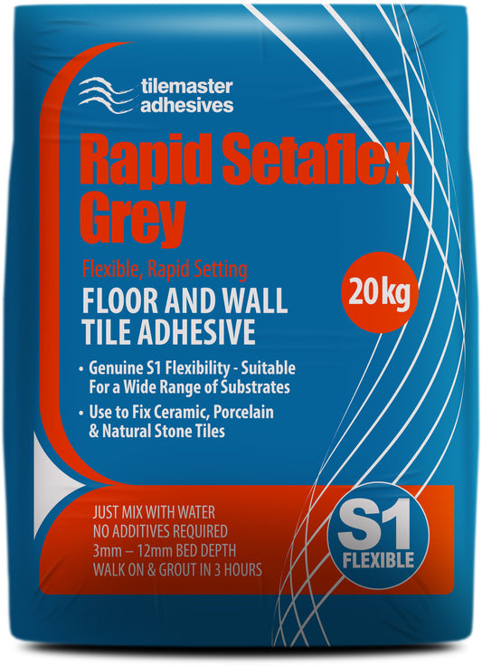 Fast Set Flexible Tile Adhesive - 20Kg - White