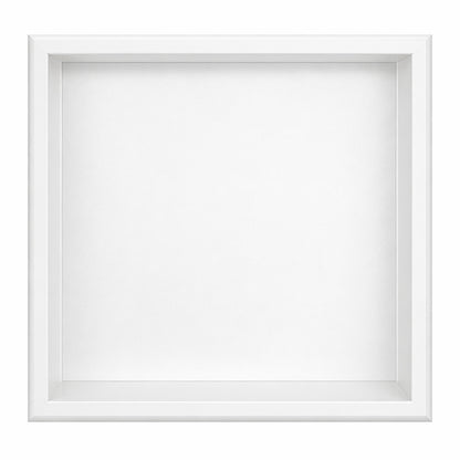Thermopanel Stainless Steel Shower Niche with Optional LED - White (80mm Depth)