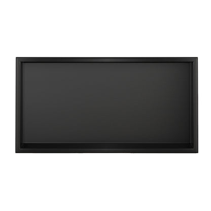 Thermopanel Stainless Steel Shower Niche with Optional LED - Matte Black (80mm Depth)