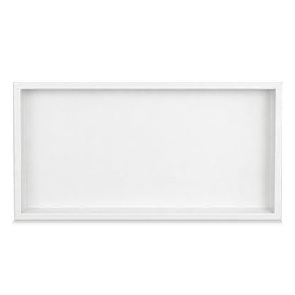 Thermopanel Stainless Steel Shower Niche with Optional LED - White (80mm Depth)