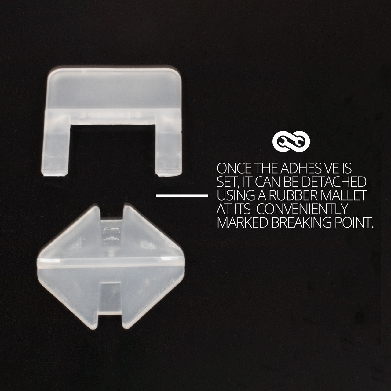 TekTools Tile Levelling System (Spacer Clips & Reusable Wedges & Pliers)