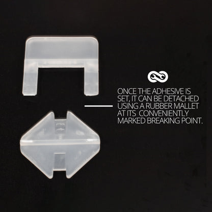 TekTools Tile Levelling System (Spacer Clips & Reusable Wedges & Pliers)