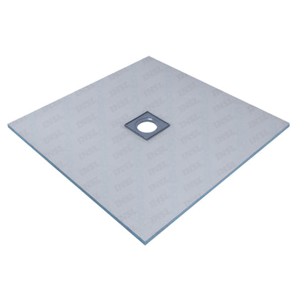 INSL8 Square Drain Wetroom Tile On Shower Trays - Centre Drain Position