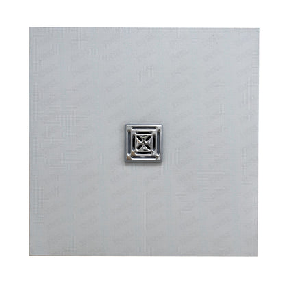 INSL8 Square Drain Wetroom Tile On Shower Trays - Centre Drain Position