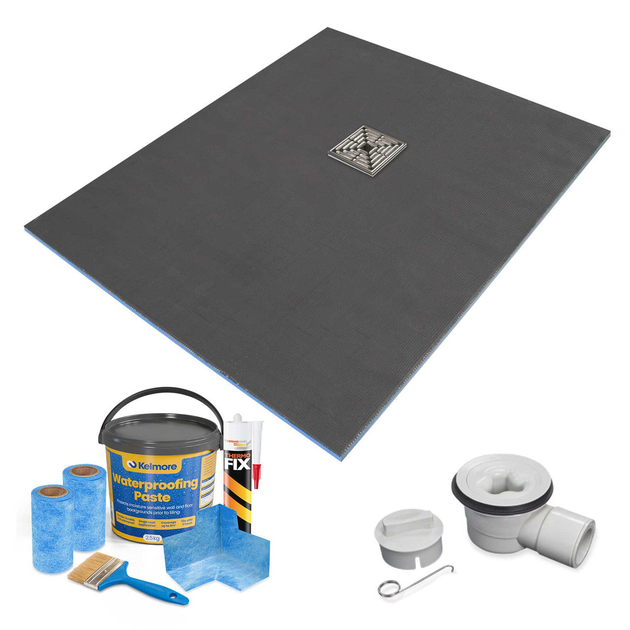 Wetroom Shower Tray Former Offset Drain