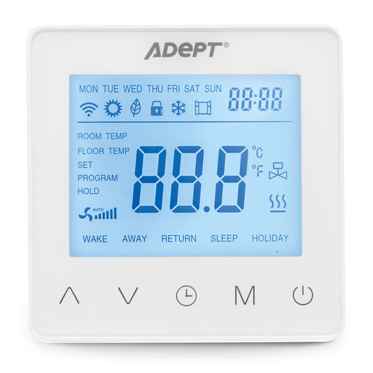 Adept T5100 Programmable Thermostat - White
