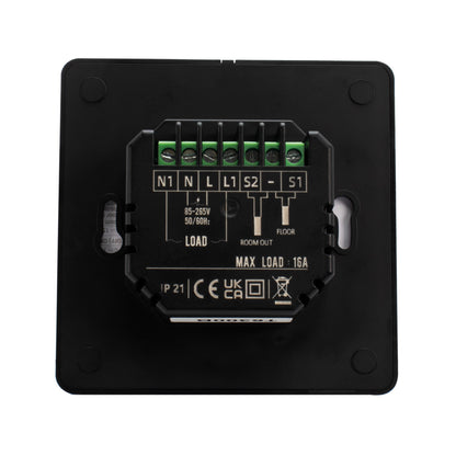 Adept T6300B Smart WiFi Thermostat for Underfloor Heating - Black