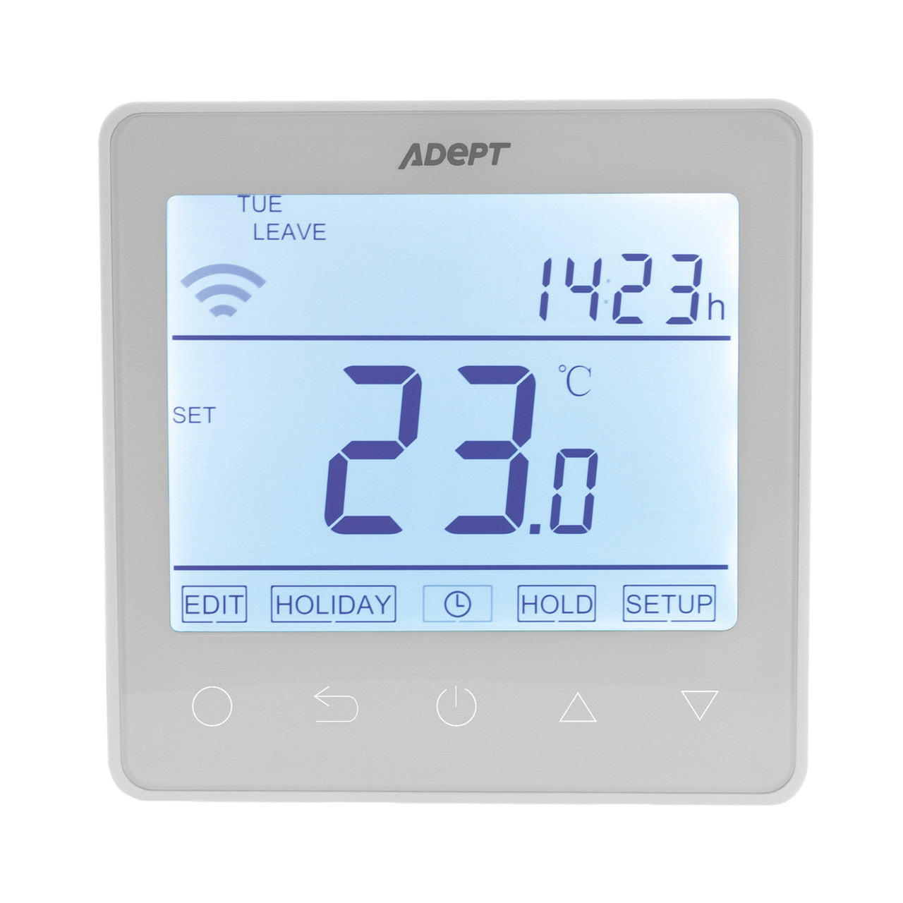 Adept T6300W Smart WiFi Thermostat for Underfloor Heating - White