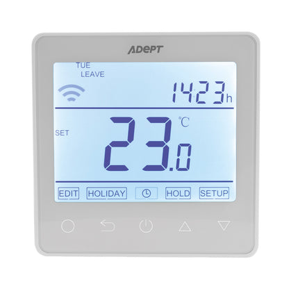 Adept T6300W Smart WiFi Thermostat for Underfloor Heating - White