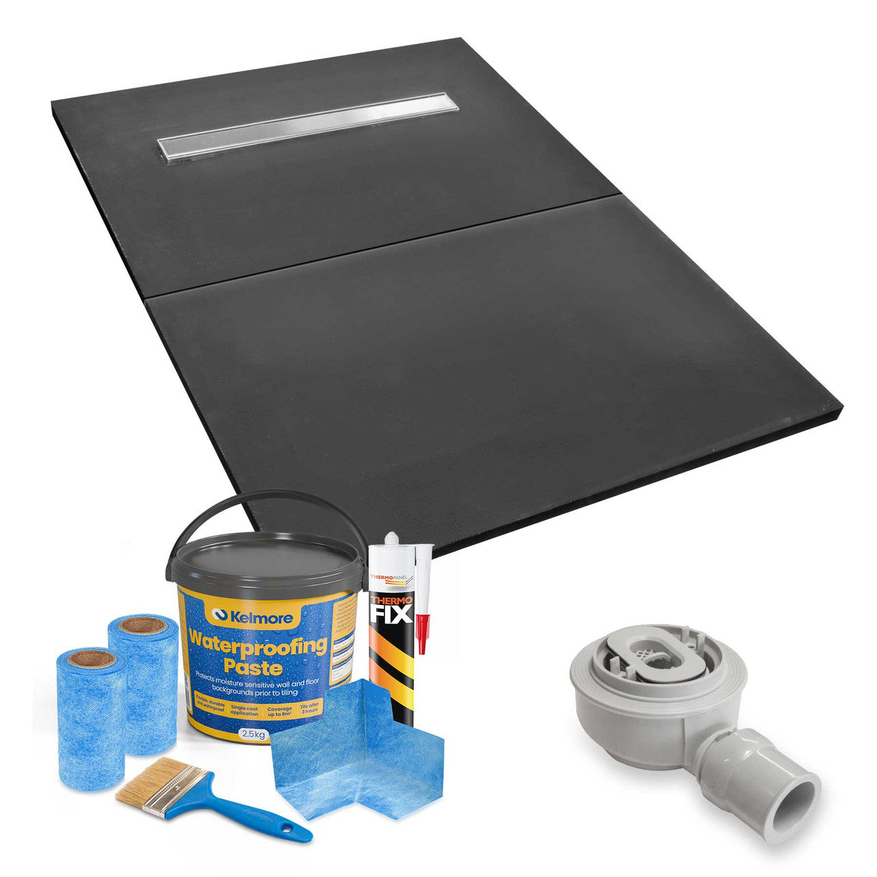 Shower Tray Former with Linear Drain Kit - Split - TileFix Store