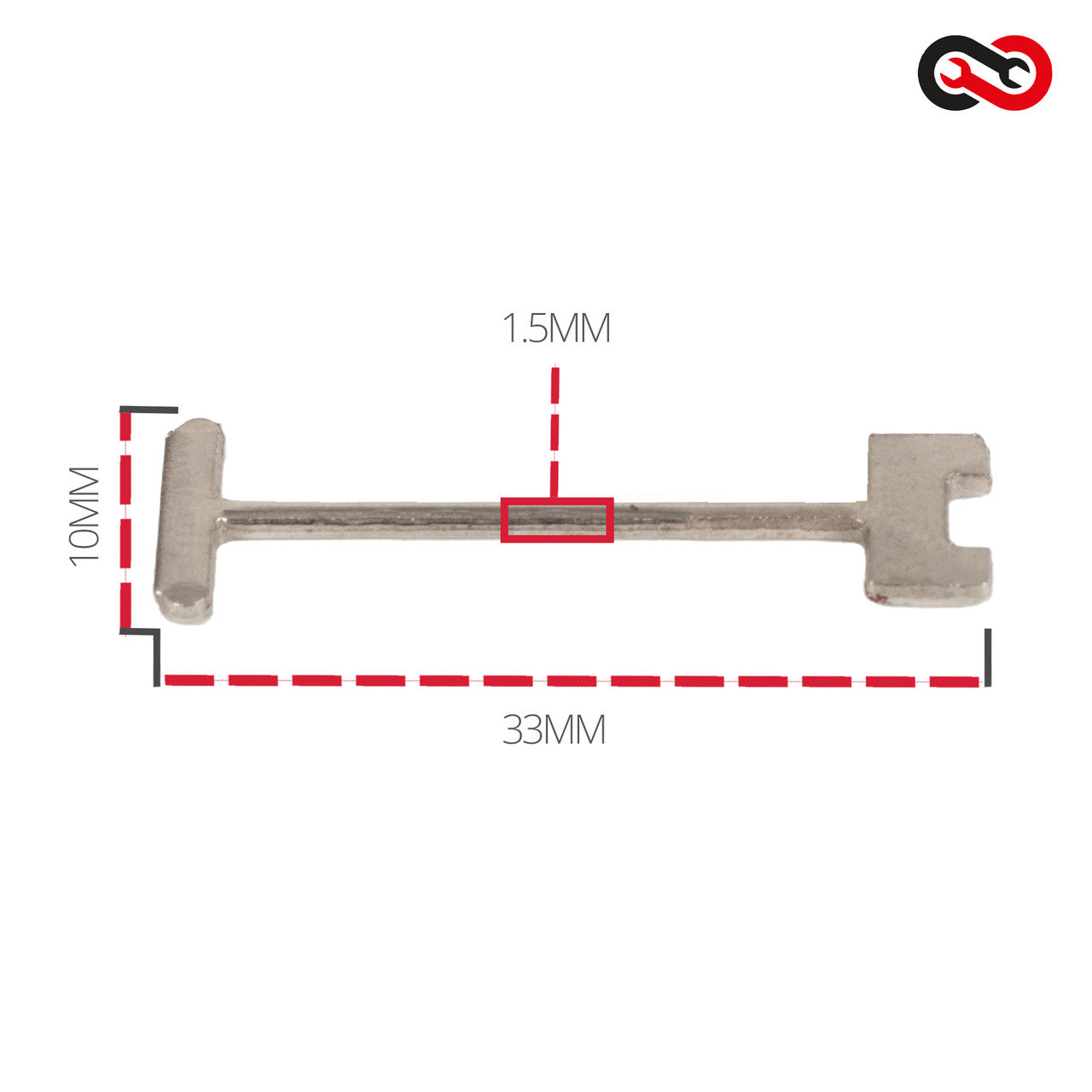 TekTools Tile Levelling System (Replaceable T-Pins) - 50 Pack