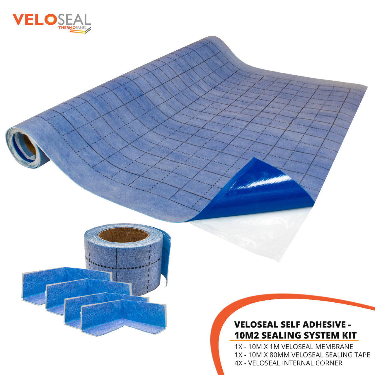 Veloseal Self Adhesive Sealing System Kit - 10m2