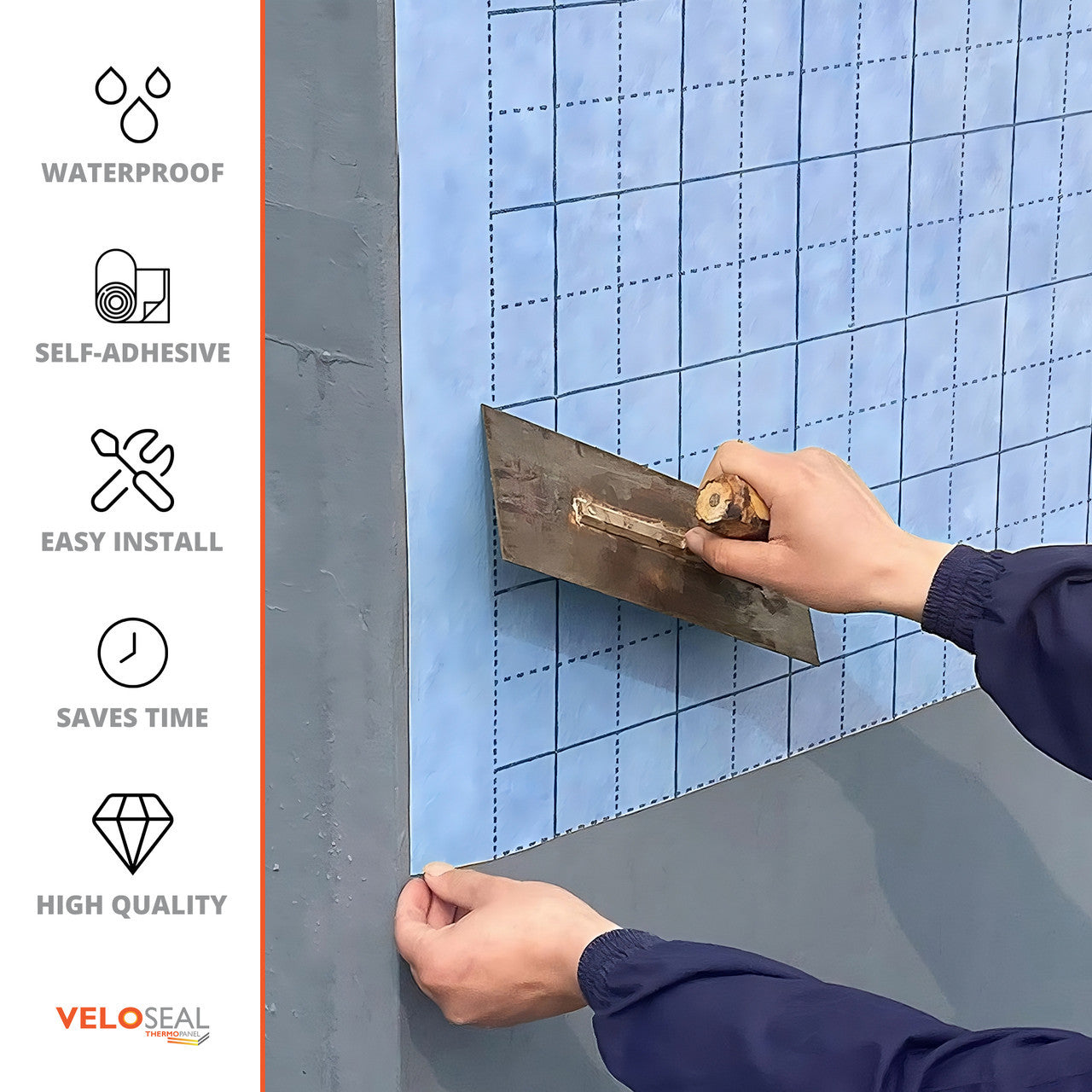 Veloseal Self Adhesive Sealing System Kit - 10m2