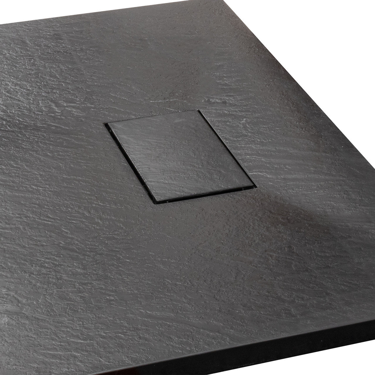 Thermopanel SMC Slate Effect Shower Tray - Black