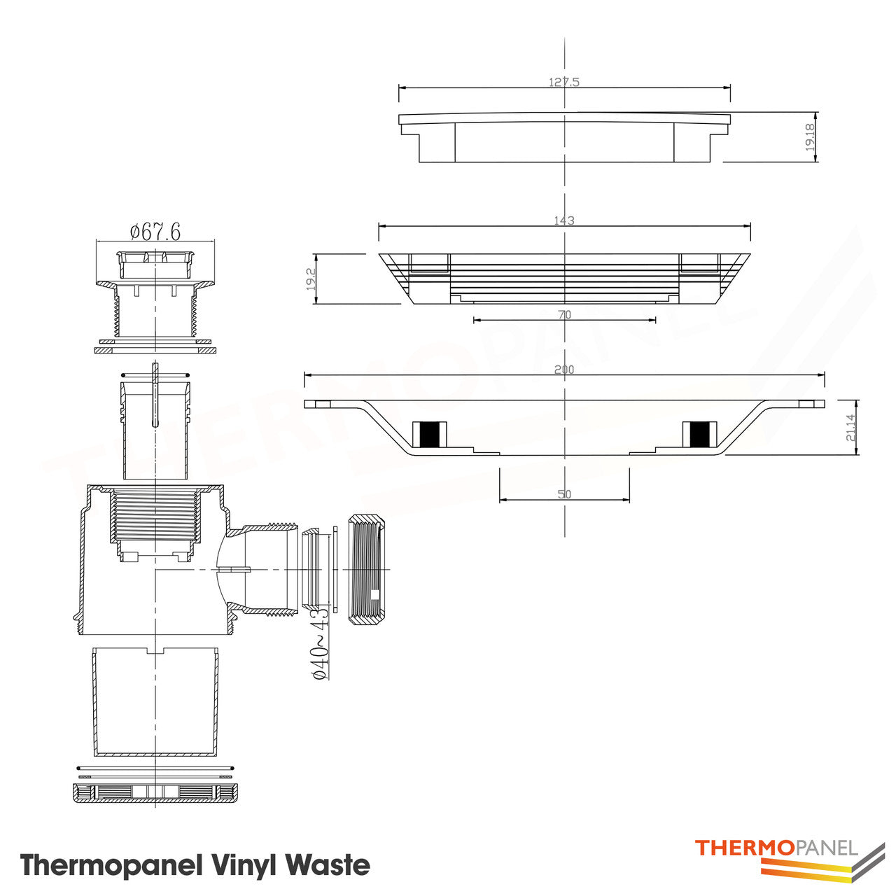 Thermopanel Tuffdeck Shower Tray Floor Formers for Vinyl Floors
