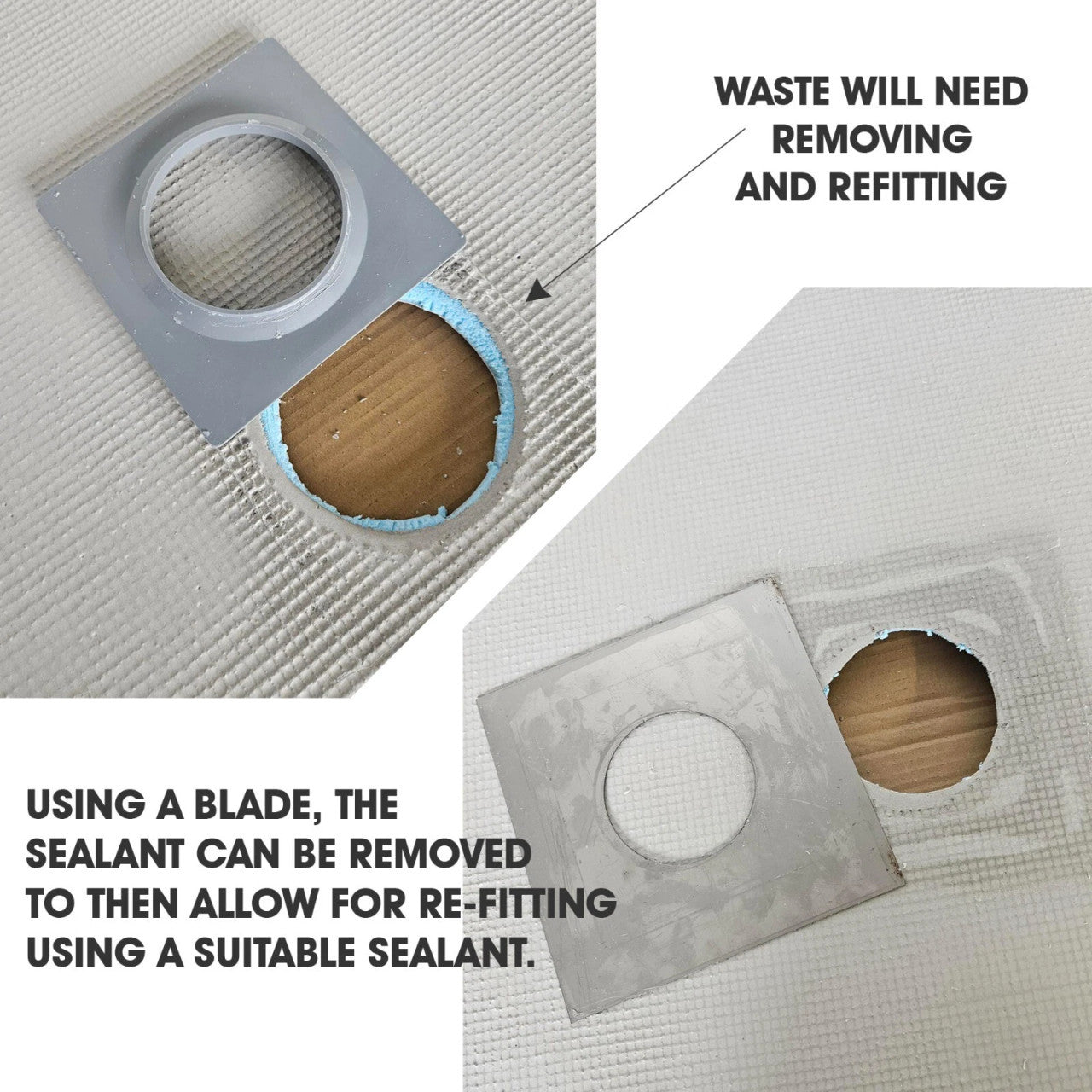 Wetroom Tile On Shower Trays - Centre Drain Position *CLEARANCE